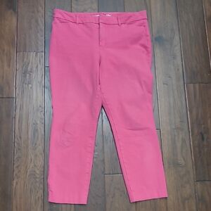 Old Navy Pink High-Rise Pixie Skinny Pants size 14